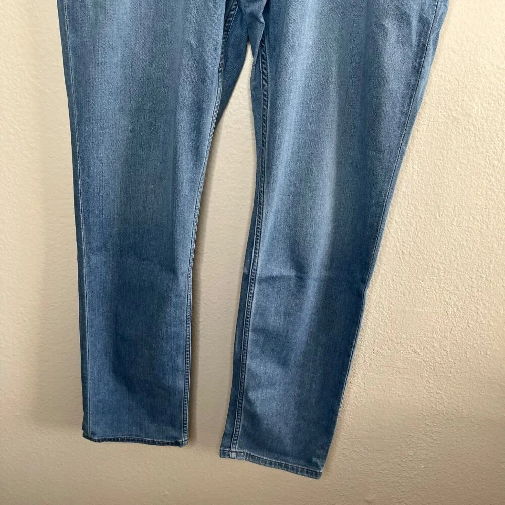 Paige Mens Lennox Slim Fit Jeans Size 40 Robby Light Blue Wash